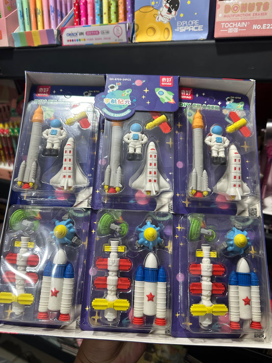 GOMA SET ASTRONAUTAS