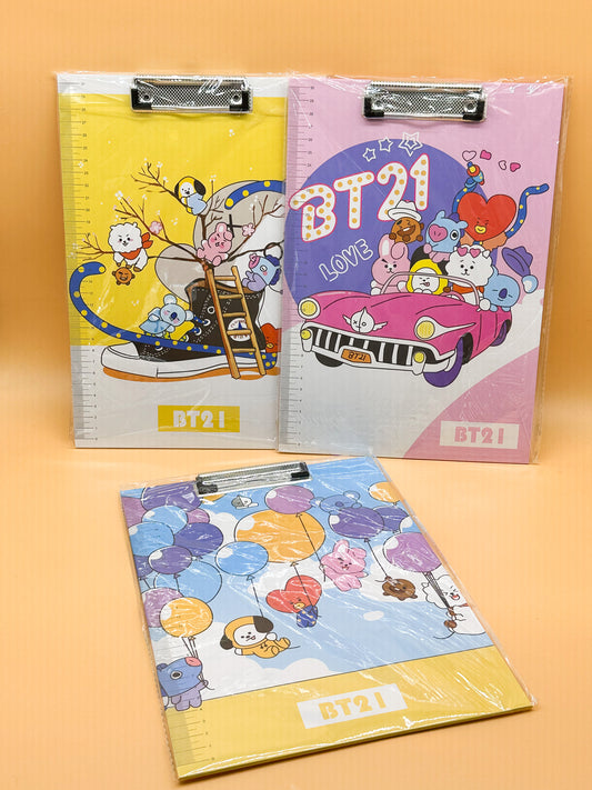 TABLA PISAPAPELES BT21