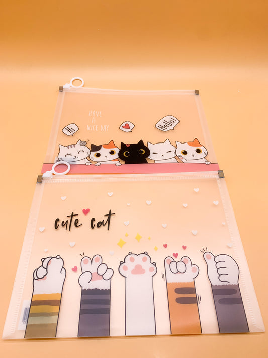 FOLDER GATITO MEDIA CARTA